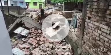 फतुहा: लगातार बारिश से दरियापुर स्थित संजय मार्बल के गोदाम की दीवार गिरी, लाखों का नुकसान