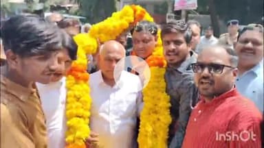 धार: धार जिला कार्यालय पहुंचे प्रदेश अध्यक्ष खंडेलवाल, कहा- पीएम मित्र पार्क से 72 हजार को रोजगार मिलेगा