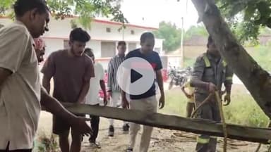 बदलापुर: मरगुपुर गांव में कुएं में गिरा गाय का बछड़ा, फायर ब्रिगेड और ग्रामीणों की मदद से निकाला गया बाहर