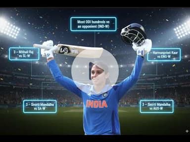 Smriti Mandhana  ने Australia के खिलाफ 117 रन की पारी || Smriti ने एक शतक से रचे कई इतिहास  #smriti