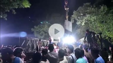 देहरादून: मसूरी में केवल दो दिनों में बेली ब्रिज तैयार हुआ, कैबिनेट मंत्री गणेश जोशी ने दी शाबाशी