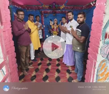 मनसाही :- सार्वजनिक विश्वकर्मा मंदिर मरंगी में विश्वकर्मा पूजा का आयोजन।