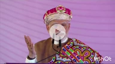 धार: धार के भैसोला में प्रधानमंत्री नरेंद्र मोदी ने कहा- यह नया भारत है, परमाणु धमकी से नहीं डरता, घर में घुसकर मारता है