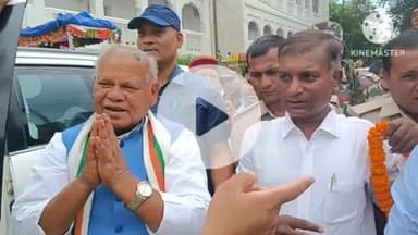 राजगीर: राजगीर पहुंचे जीतन राम मांझी, टमटम चालकों ने किया भव्य स्वागत