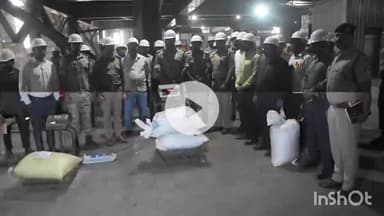 जगदलपुर: नगरनार स्टील प्लांट की फर्नेस भट्टी में पुलिस प्रशासन ने जलाकर नष्ट किए अवैध नशीले पदार्थ