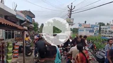 सुपौल: लोहिया नगर चौक पर लगा जाम, राजगीर नियम का नहीं हो रहा पालन