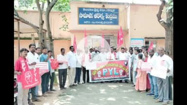 ఆలేరు: పట్టణంలోని ప్రభుత్వ ఆసుపత్రిలో నెలకొన్న సమస్యలపై సర్వే నిర్వహించిన ప్రగతిశీల యువజన సంఘం