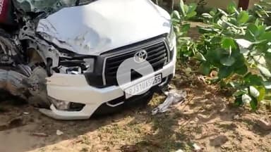 सरदारशहर: हरियासर घड़सोतान गांव के पास कार और ट्रक की आमने-सामने की भीषण टक्कर में कार चालक की मौत, 7 लोग घायल