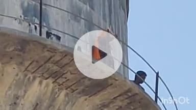 मेड़ता: मेड़ता के निकट गेमलियावास में जमीनी विवाद के चलते एक बुजुर्ग महिला पानी की टंकी पर चढ़ी