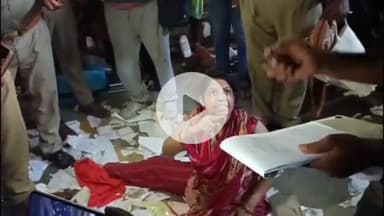 मथुरा: मिलिट्री एरिया में महिला ने हाईवोल्टेज हंगामा किया, जायजाद के कागजात फाड़े