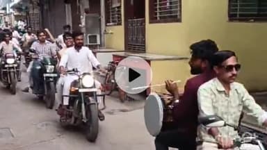 धरमपुरी: राधा कृष्ण राठौड़ मंदिर में राठौड़ समाज ने घाणी मप्र बोर्ड के अध्यक्ष रवि करण साहू का किया सम्मान