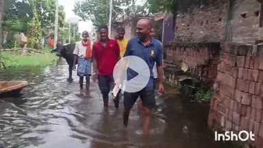मुंगेर: जिले के कई क्षेत्रों में जल जमाव से बढ़ी लोगों की परेशानी, प्रशासन से राहत की मांग