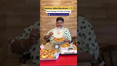 Rominus items only starting at just ₹9 only🍕 #ytshorts #pizza #rominuspizza #swiggyoffers