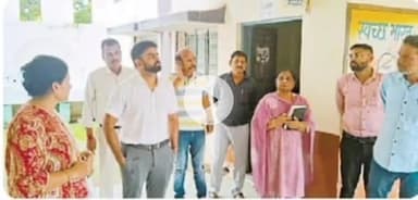 खालवा: खालवा रोशनी में लगेगा स्वस्थ मेला, जिला पंचायत सीईओ ने किया स्थल का निरीक्षण