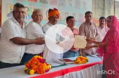 रानी: रानी में 8 पट्टे और 1 पेंशन पीपीओ वितरित, महिला की गोदभराई रस्म कराई, विधायक ने शहरी सेवा शिविर का निरीक्षण किया