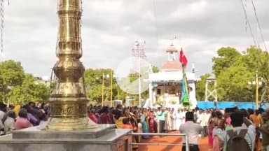 சாத்தான்குளம்: சொக்கன்குடியிருப்பு மணல் மாதா ஆலய திருவிழா கொடியேற்றத்துடன் துவக்கம்