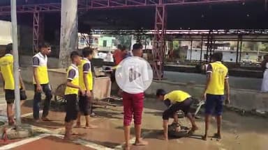 बाह: बटेश्वर में एसबीएनडी पब्लिक स्कूल के छात्रों ने चलाया सफाई अभियान