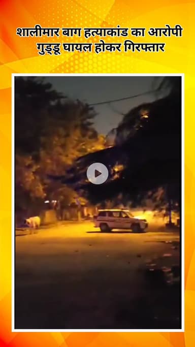 सरस्वती विहार: दिल्ली मुठभेड़: शालीमार बाग हत्याकांड का आरोपी गुड्डू घायल होकर गिरफ्तार