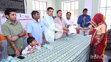 चूरू: चूरू के ढाढ़रिया बणीरोतान में आयोजित ग्रामीण सेवा शिविर का अवलोकन विधायक हरलाल सहारण ने किया