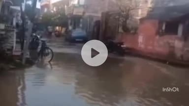 महू में तेज बारिश के बाद फिर जलजमाव, स्थिति हुई गंभीर, वीडियो वायरल