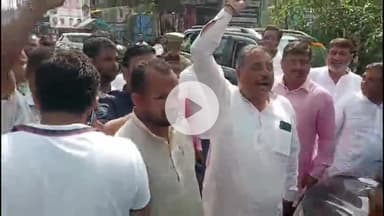मुज़फ्फरनगर: पुलिस अधिकारी की फटकार पर दौड़े भाजपा नेता, पुलिस के खिलाफ की नारेबाजी, गाड़ी पर BJP का झंडा लगाने को लेकर हुआ विवाद