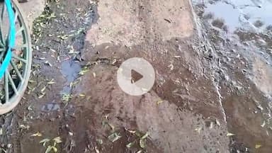 राधाकृष्ण वार्ड सत्यनारायण मंदिर गोटमार पुलिया के पास फुटी पाइपलाइन सुबह बहता है पानी।।पांढुरना।।