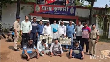 दुर्ग: दुर्ग पुलिस ने पकड़ी नोटों की बड़ी खेप, महाराष्ट्र पासिंग गाड़ी में मिले ₹6 करोड़ 60 लाख