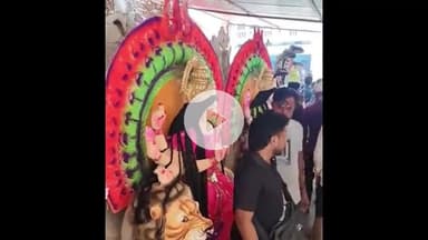 मंझनपुर: कौशाम्बी में नवरात्र की तैयारियां जोरों पर, 1100 पंडालों में स्थापित होंगी मां दुर्गा की प्रतिमाएं