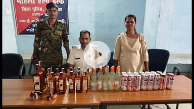 नबीनगर: खापियां मोड़ से 16.5 लीटर अंग्रेजी शराब बरामद, कारोबारी फरार