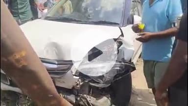 फतेहाबाद: फतेहाबाद के बाईपास रोड पर बाइक बचाने के चक्कर में कार चालक विद्युत पोल से भिड़ा, बाइक सवार युवक भी घायल