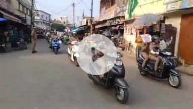 मिश्रिख: नगर में मिशन शक्ति फेज 5 का शुभारंभ, पुलिस कर्मियों ने निकाली जागरूकता रैली