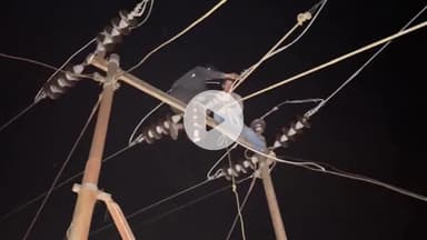 कांडा: उर्जा निगम के कर्मचारियों ने रातभर मेहनत कर चनपुर के समीप 33 केवी टूटी लाइन को ठीक कर विद्युत बहाल की