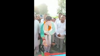 नबीनगर: दुधार मोहन बिगहा के बीच बटाने नदी पर पुल निर्माण कार्य का विधायक ने किया शिलान्यास