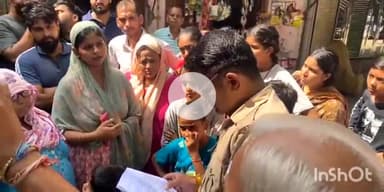 बागपत: यमुना इंटर कालेज बागपत के निकट माता की मूर्ति स्थापना को लेकर दो पक्षों में हुई कहासुनी