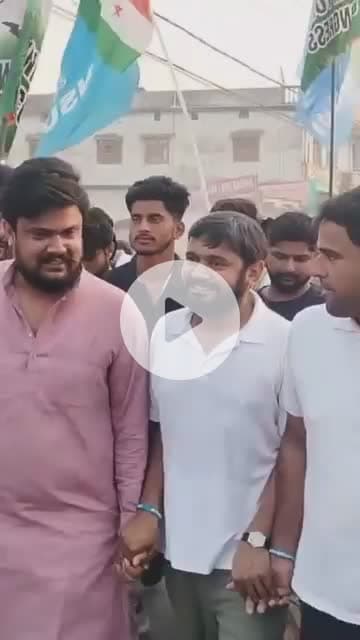 सुपौल विधानसभा में कांग्रेस नेता कन्हैया कुमार के साथ