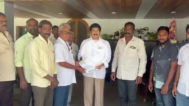 రామవరం లో ముఖ్యమంత్రి సహాయనిధి చెక్కులు పంపిణీ చేసిన ఎమ్మెల్యే నల్లమిల్లి