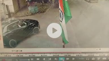 झांसी: जज कॉलोनी के सामने बेजुबान जानवर को कार ने कुचला और घसीटा, घटना सीसीटीवी कैमरे में कैद हुई