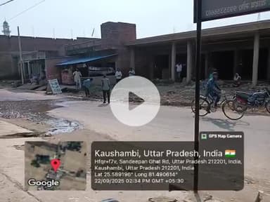 चाकवन मे दबंगो द्वारा नली मे किया गया अतिक्रमण मलाक भायल सचिव प्रबुद्ध प्रकाश गौतम द्वारा हटवाया गया