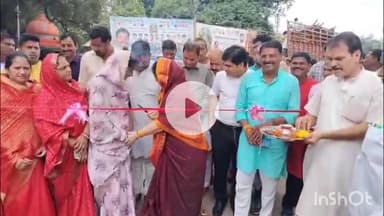 धार: धार में गढ़ कालिका मंदिर परिसर में नवरात्रि मेले का शुभारंभ हुआ