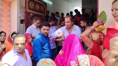 Churu me durga pooja ka shubharmbh