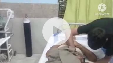 मई गांव में बाइक की चपेट में आने से दो लोग हुए घायल