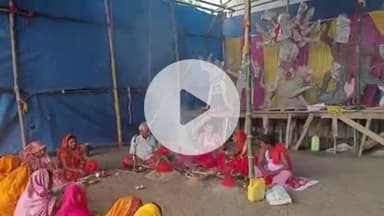 गोरौल: कलश स्थापना और अखंड ज्योति के साथ नवरात्र का आरम्भ, प्रथम दिन माता शैलपुत्री की हुई पूजा