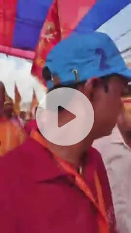 परिहार: परिहार में दुर्गा पूजा पर निकली भव्य कलश शोभायात्रा