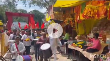 पीथमपुर: धार जिले के इतिहास में पहली बार गढ़ कालिका मां से मां वैष्णोदेवी दिगठान को चुनरी अर्पित