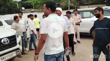 सासाराम: सासाराम पहुंचे पूर्व इस दिनेश कुमार राय ने स्थल का लिया जायजा