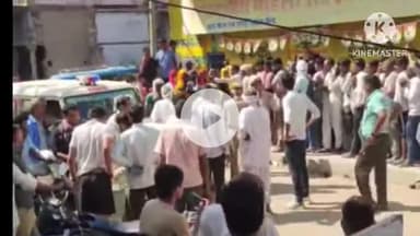 दौसा: सहकारी समिति दौसा पर खाद लेने बड़ी संख्या में किसान पहुंचे, भारी भीड़ से यातायात हुआ बाधित, पुलिस मौके पर पहुंची