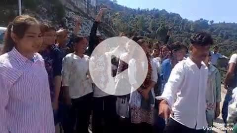 नंदप्रयाग: पोखरी महाविद्यालय में छात्रसंघ चुनाव के लिए छात्र नेता ने किया नामांकन