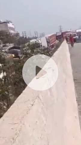 बद्दी: बद्दी पिंजौर नेशनल हाईवे 105 पर HRTC की बस ब्रेकडाउन होने से लगा लंबा जाम