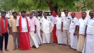 சாத்தான்குளம்: சாத்தான்குளம் டிஎஸ்பி அலுவலகத்தை காலி பட்டறை அமைப்பது தொடர்பாக பாதுகாப்பு கேட்டு மனு வழங்கினர்