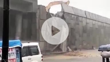 चौपारण: सिंहरावां फ्लाईओवर शुरू होते ही धंसने लगा, ग्रामीणों में आक्रोश